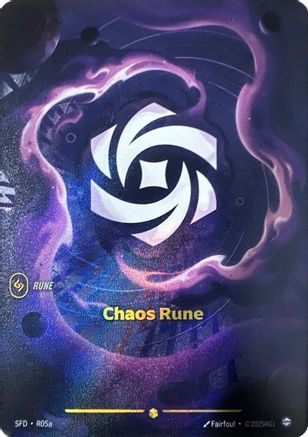 Chaos Rune (Alternate Art) (R05a) - Spiritforged Foil - Poke-Collect