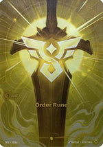 Order Rune (Alternate Art) (R06a) - Spiritforged Foil - Poke-Collect