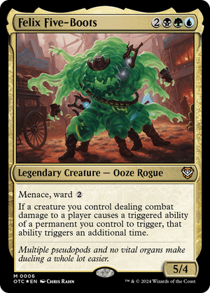 Felix Five-Boots (OTC-006) - Outlaws of Thunder Junction Commander Foil - Poke-Collect