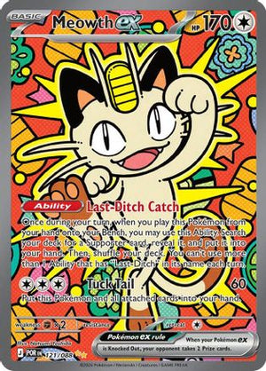 Meowth ex - 121/088 121 - ME03 Perfect Order Holofoil - Poke-Collect