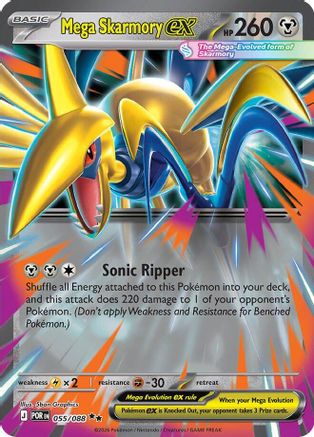 Mega Skarmory ex - 055/088 55 - ME03 Perfect Order Holofoil - Poke-Collect