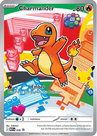 Charmander - 038 38 - ME Mega Evolution Promo Holofoil - Poke-Collect