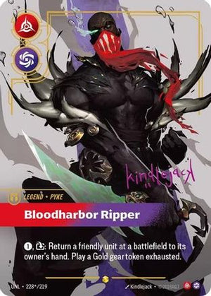 Pyke - Bloodharbor Ripper (Signature) (228*/219) - Unleashed Foil