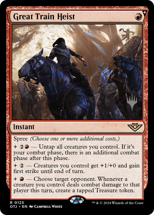 Great Train Heist (PPOTJ-125) - Outlaws of Thunder Junction Promos