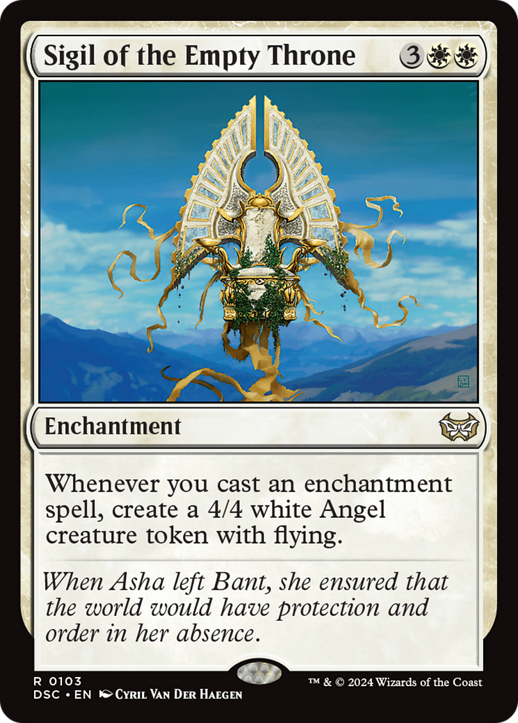 Sigil of the Empty Throne (DSC-103) - Duskmourn: House of Horror Commander - Poke-Collect