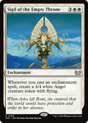 Sigil of the Empty Throne (DSC-103) - Duskmourn: House of Horror Commander - Poke-Collect