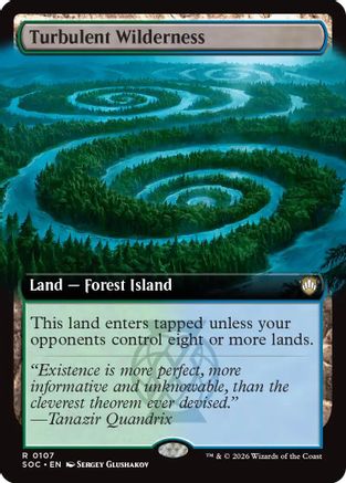 Turbulent Wilderness (Extended Art) (SOC-107) - Commander: Secrets of Strixhaven - Poke-Collect