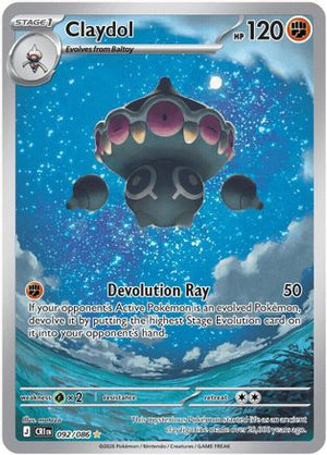 Claydol - 092/086 92 - ME04 Chaos Rising Holofoil