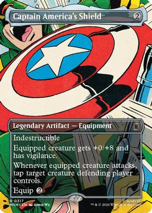 Captain America's Shield (Borderless) (0317) (MSH-317) - Marvel Super Heroes