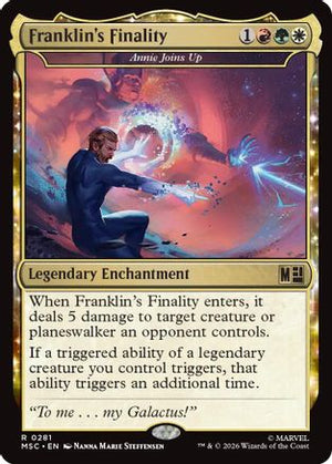 Franklin's Finality - Annie Joins Up (Surge Foil) (MSC-281) - Commander: Marvel Super Heroes Foil