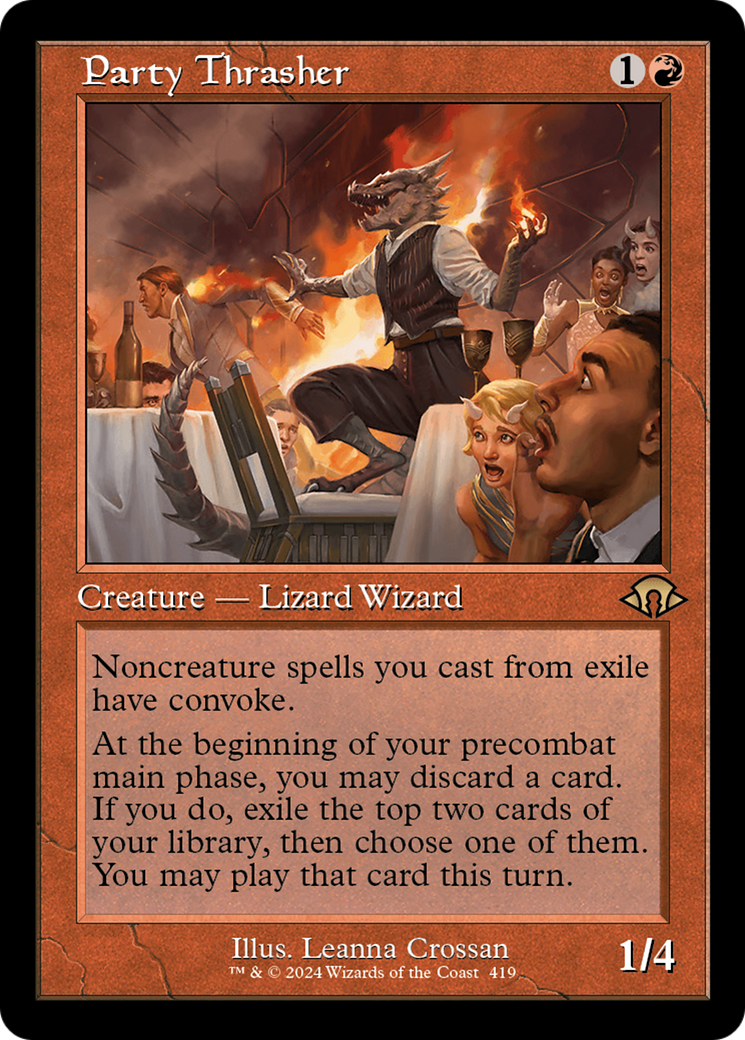 Party Thrasher (Retro Frame) (MH3-419) - Modern Horizons 3 Foil
