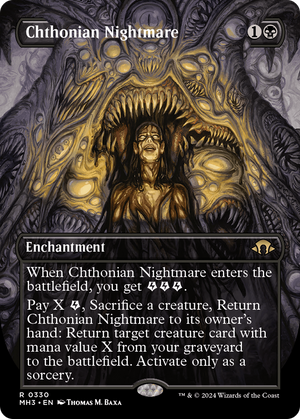 Chthonian Nightmare (Borderless) (MH3-330) - Modern Horizons 3 (Borderless) Foil
