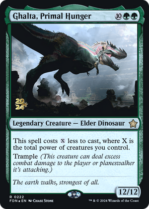 Ghalta, Primal Hunger (PRE-222) - Foundations Promos Foil