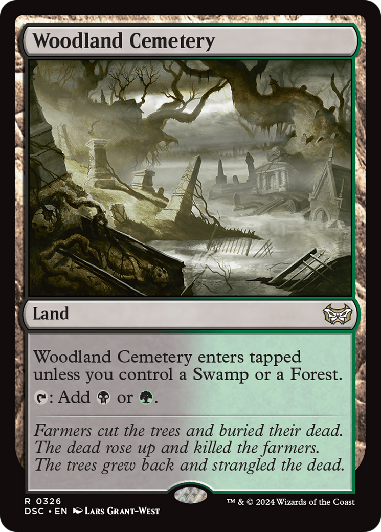 Woodland Cemetery (DSC-326) - Duskmourn: House of Horror Commander - Poke-Collect