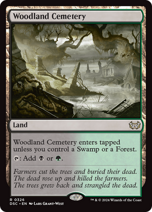 Woodland Cemetery (DSC-326) - Duskmourn: House of Horror Commander - Poke-Collect