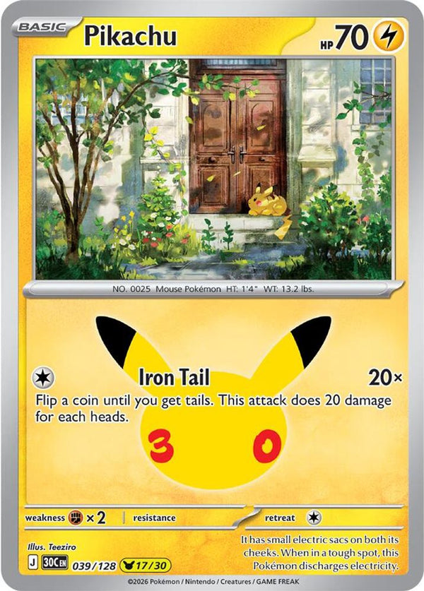 Pikachu 039/128 - ME 30th Celebration Foil