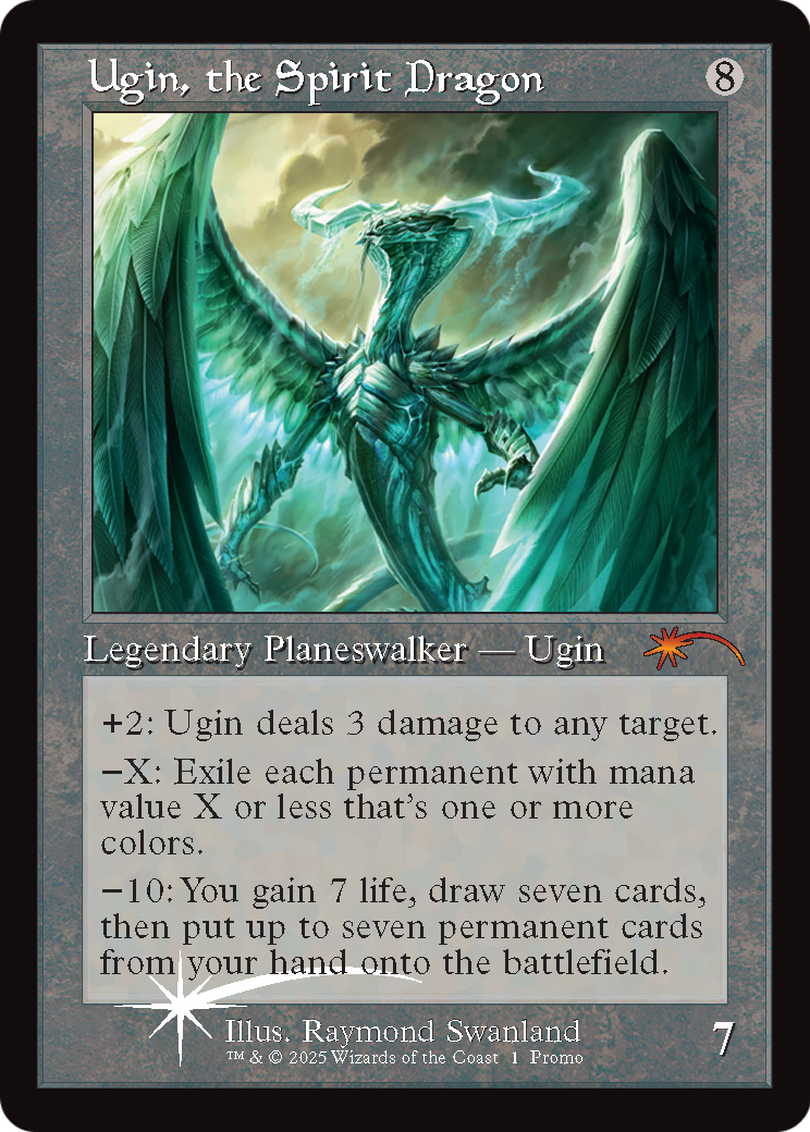 Ugin, the Spirit Dragon (Retro Frame) (MFP-001) - Secret Lair Drop Series Foil