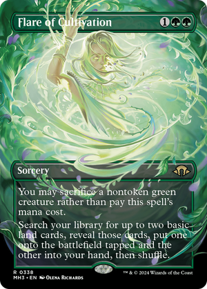 Flare of Cultivation (Borderless) (MH3-338) - Modern Horizons 3 (Borderless) Foil