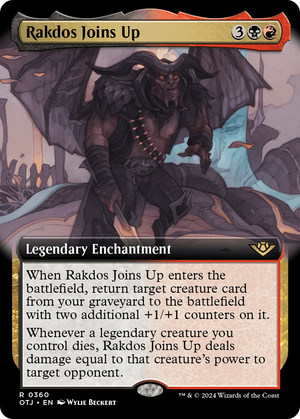 Rakdos Joins Up (OTJ-360) - Outlaws of Thunder Junction: (Extended Art) - Poke-Collect