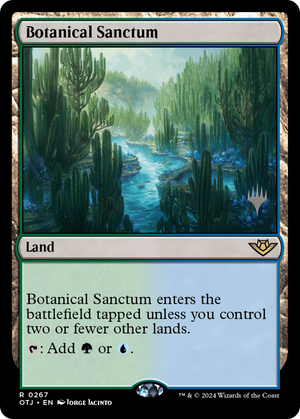 Botanical Sanctum (PPOTJ-267) - Outlaws of Thunder Junction Promos - Poke-Collect