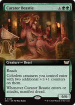 Curator Beastie (DSC-058) - Duskmourn: House of Horror Commander: (Extended Art) - Poke-Collect