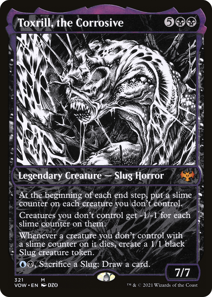 Toxrill, the Corrosive (VOW-321) - Innistrad: Crimson Vow: (Showcase) Foil - Poke-Collect