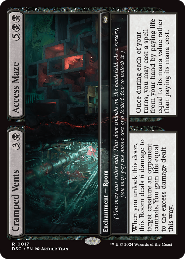 Cramped Vents // Access Maze (DSC-017) - Duskmourn: House of Horror Commander - Poke-Collect