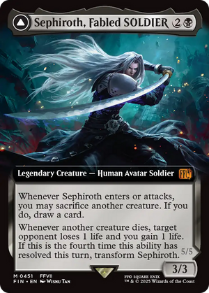 Sephiroth, Fabled SOLDIER // Sephiroth, One-Winged Angel (FIN-451) - FINAL FANTASY: (Extended Art)