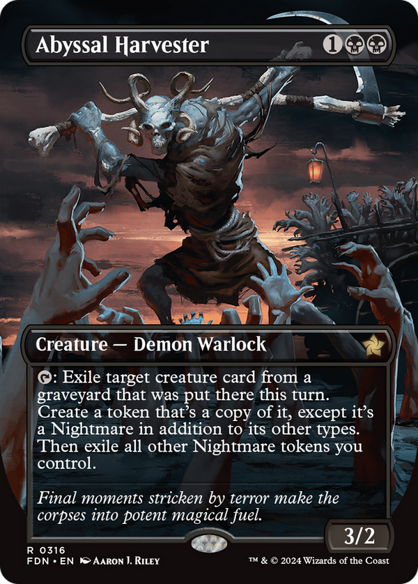 Abyssal Harvester (FDN-316) - Foundations (Borderless) Foil - Poke-Collect