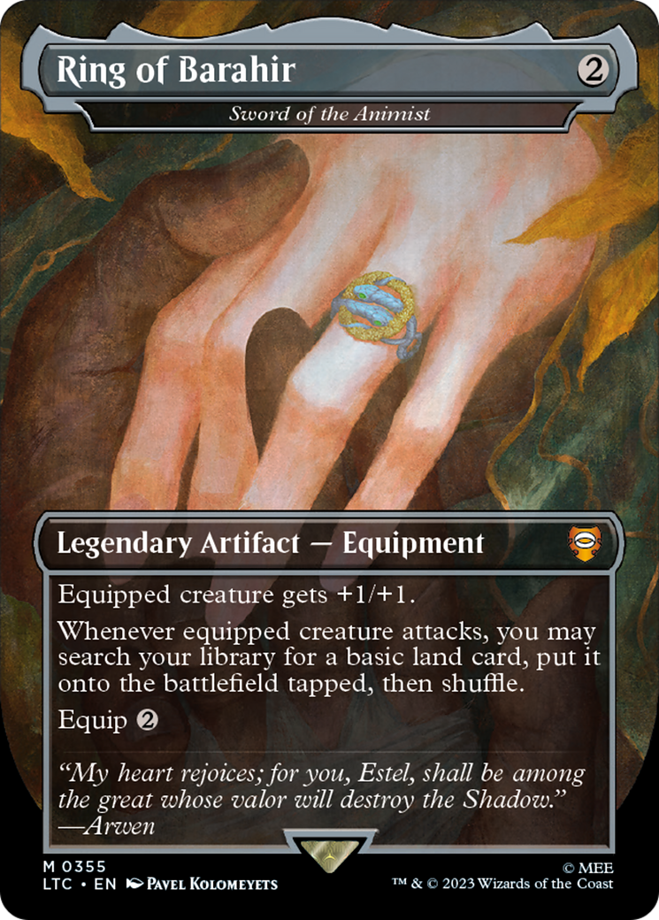 Ring of Barahir - Sword of the Animist (LTC-355) - Tales of Middle-earth Commander / Ring of Barahir (Borderless) - Poke-Collect