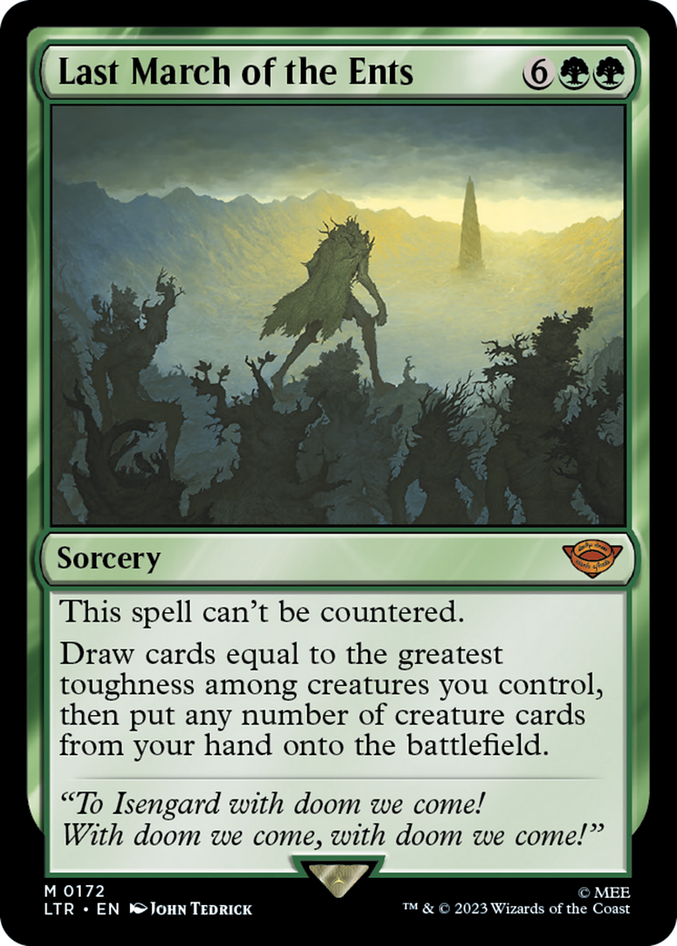 Last March of the Ents (LTR-172) - The Lord of the Rings: Tales of Middle-earth Foil - Poke-Collect
