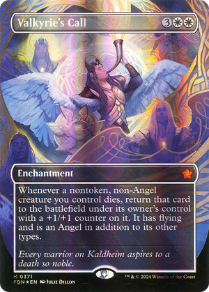 Valkyrie's Call (FDN-371) - Foundations (Borderless) Foil