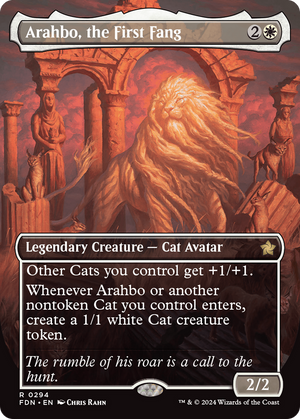 Arahbo, the First Fang (FDN-294) - Foundations (Borderless) Foil