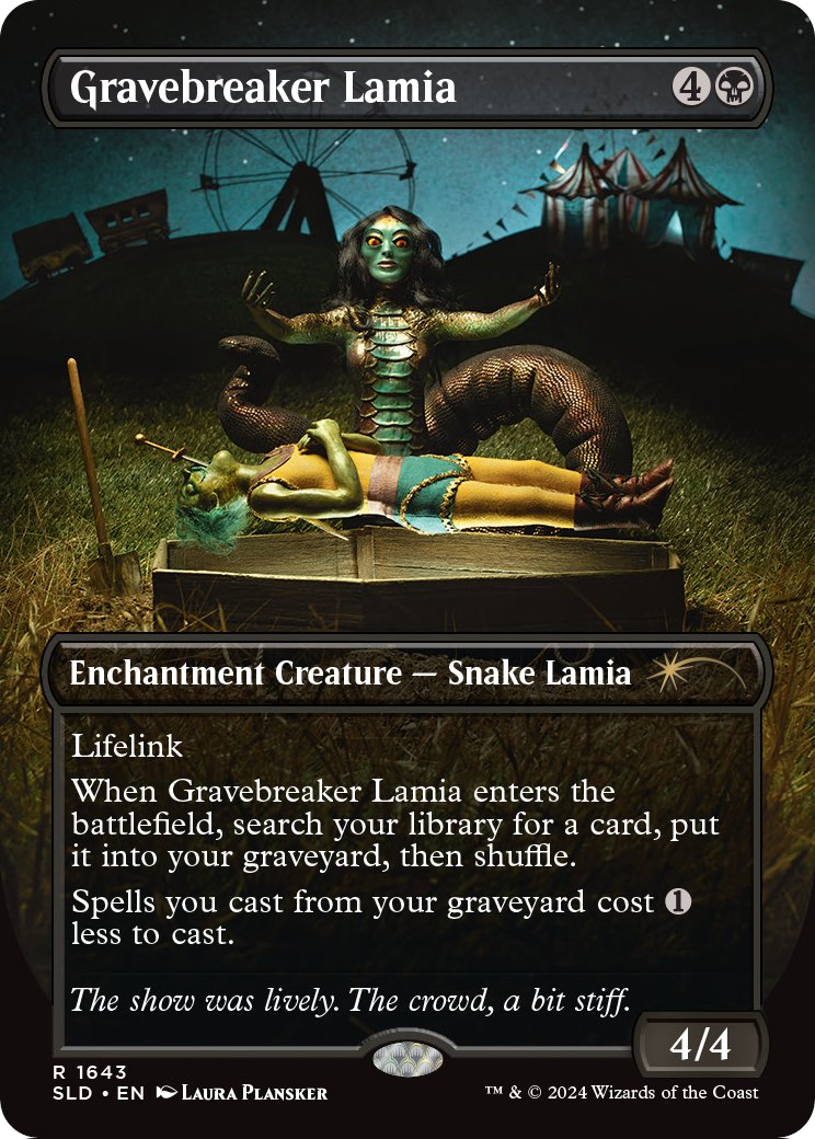 Gravebreaker Lamia (SLD-1643) - Secret Lair Drop (Borderless)