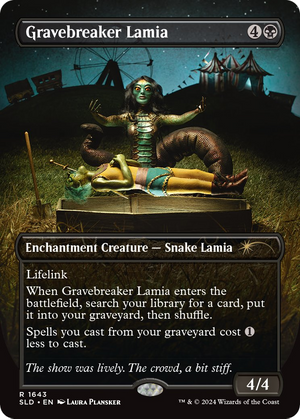 Gravebreaker Lamia (SLD-1643) - Secret Lair Drop (Borderless)