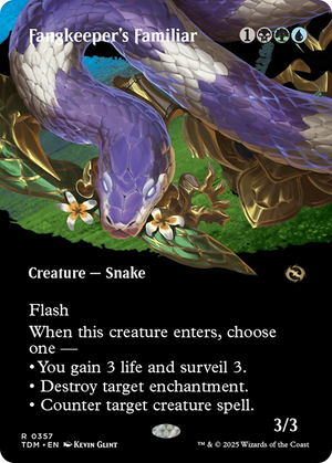 Fangkeeper's Familiar (TDM-357) - Tarkir: Dragonstorm: (Showcase) (Borderless)