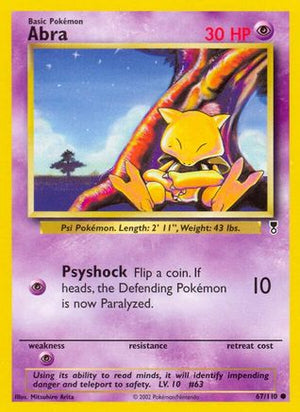 Abra 67/110 - Legendary Collection Reverse Holofoil - Poke-Collect