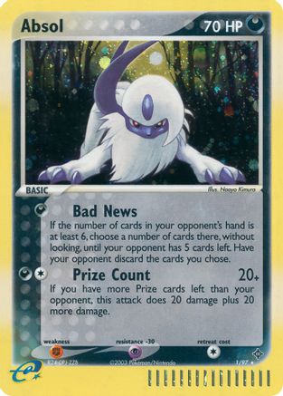 Absol 1/97 - Dragon Reverse Holofoil - Poke-Collect