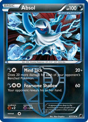 Absol 67/116 - Plasma Freeze Holofoil - Poke-Collect