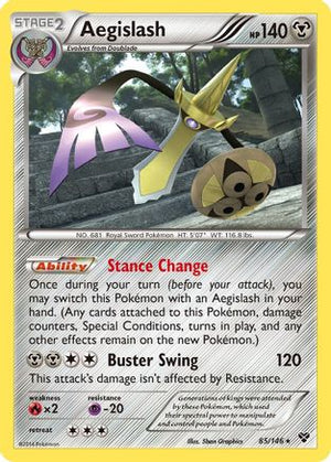 Aegislash 85/146 - XY Reverse Holofoil - Poke-Collect