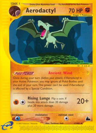 Aerodactyl 1/144 - Skyridge Reverse Holofoil - Poke-Collect