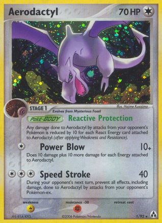 Aerodactyl 1/92 - Legend Maker Holofoil - Poke-Collect