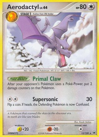 Aerodactyl 15/100 - Majestic Dawn Reverse Holofoil - Poke-Collect