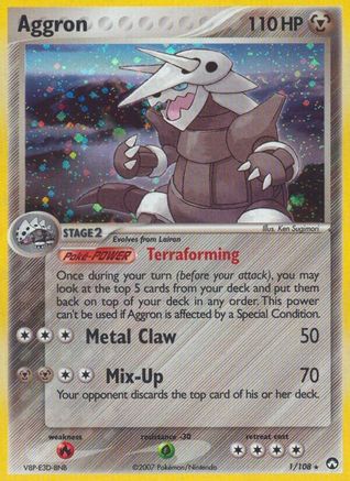 Aggron 1/108 - Power Keepers Reverse Holofoil - Poke-Collect
