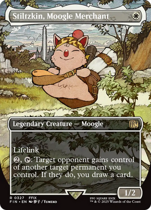 Stiltzkin, Moogle Merchant (FIN-327) - FINAL FANTASY (Borderless) Foil - Poke-Collect