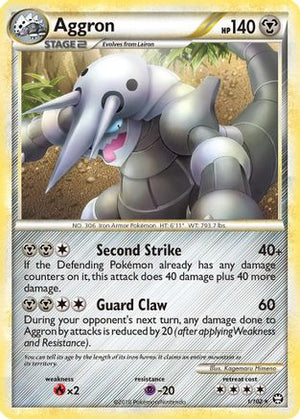 Aggron 1/102 - HSTriumphant Reverse Holofoil