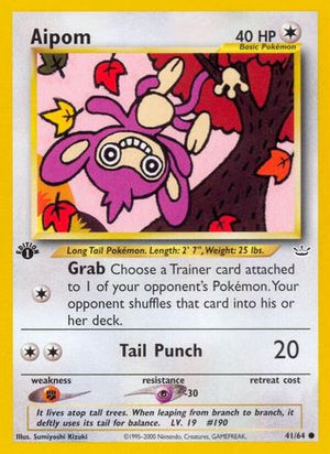 Aipom 41/64 - Neo Revelation 1st Edition - Poke-Collect