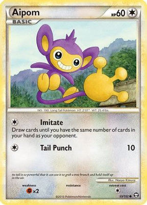 Aipom 55/102 - HSTriumphant Reverse Holofoil - Poke-Collect