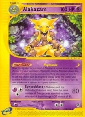 Alakazam 33/165 - Expedition Base Set Reverse Holofoil - Poke-Collect