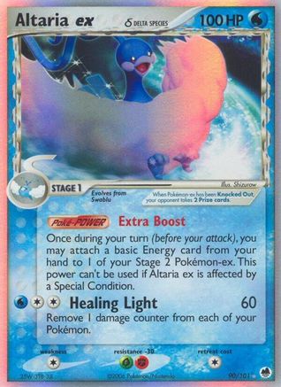 Altaria ex (Delta Species) 90/101 - Dragon Frontiers Holofoil - Poke-Collect